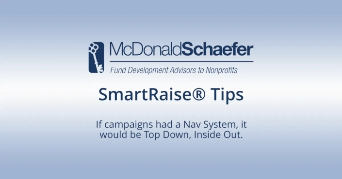 If campaigns had a Nav System, it would be Top Down, Inside Out.