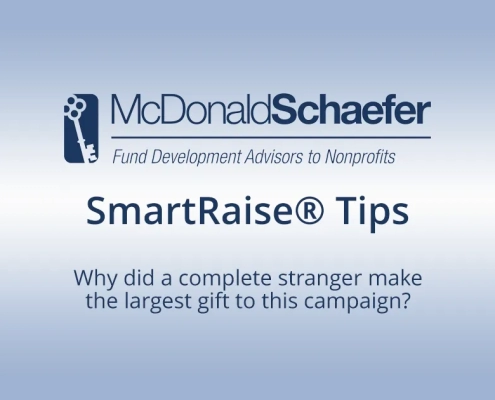 Why did a complete stranger make the largest gift to this campaign